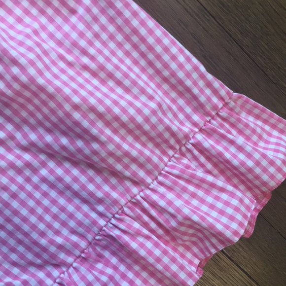 ASOS pink gingham top with peplum hem - Picture 4 of 5